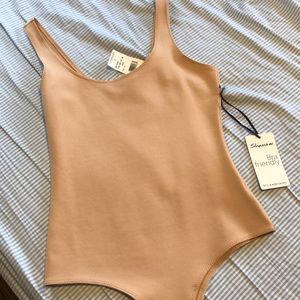 Carmel tan Bodysuit Tank